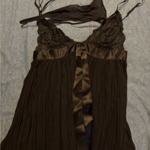 Victoria's Secret Black Lace Chemise